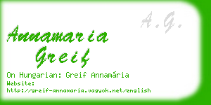 annamaria greif business card